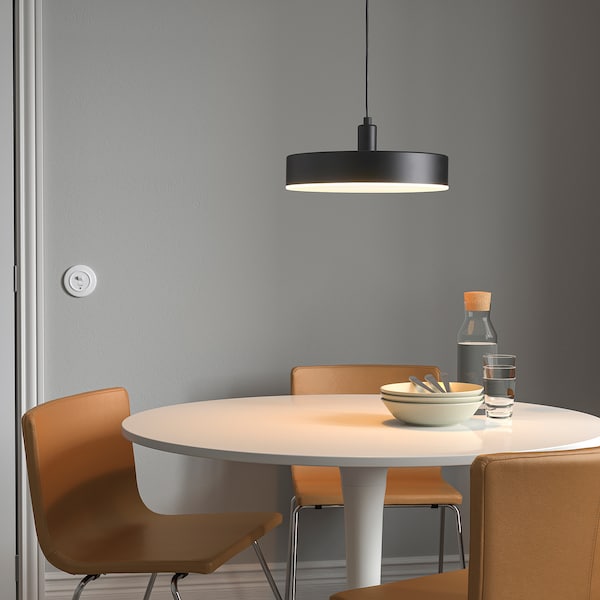 IKEA NYMÅNE LED pendant lamp, 15 in Wireless Dimmable White Spectrum / Anthracite, Ikea Ireland | 5034VWTRL