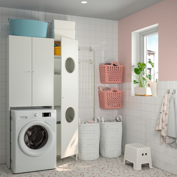 IKEA NYSJÖN cabinet for washing machine, 25 5/8x74 3/4 in White, Ikea Ireland | 8023HESPR