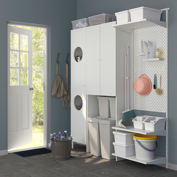IKEA NYSJÖN cabinet for washing machine, 25 5/8x74 3/4 in White, Ikea Ireland | 8023HESPR