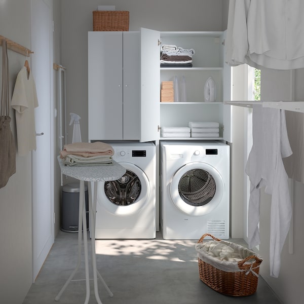 IKEA NYSJÖN cabinet for washing machine, 25 5/8x74 3/4 in White, Ikea Ireland | 8023HESPR