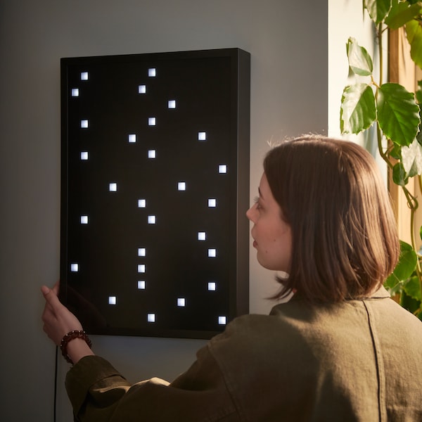 IKEA OBEGRÄNSAD LED wall lamp, black, Ikea Ireland | 6249MOARN