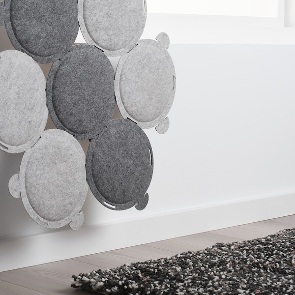 IKEA ODDLAUG Sound absorbing panel, gray, Ikea Ireland | 6381FBIXG