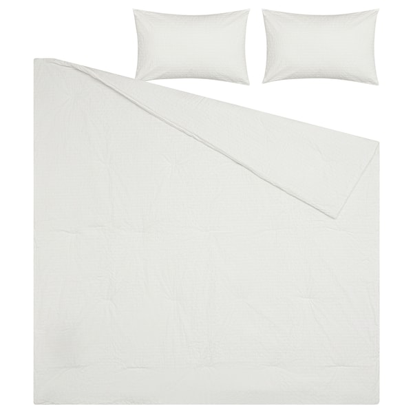 IKEA OFELIA VASS comforter set, King White, Ikea Ireland | 0492DNOKY