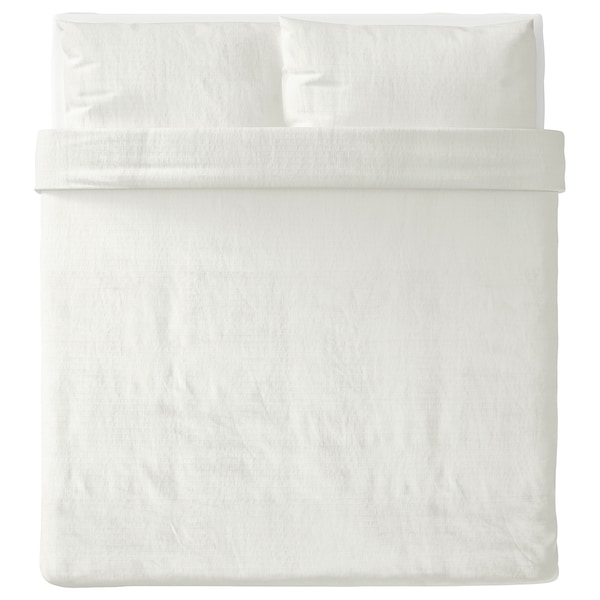 IKEA OFELIA VASS duvet cover and pillowcase(s), King White, Ikea Ireland | 5316RUHOZ