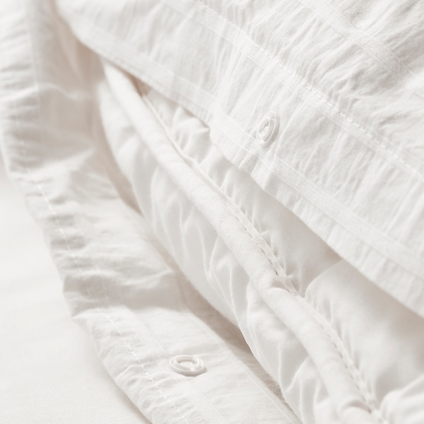 IKEA OFELIA VASS duvet cover and pillowcase(s), King White, Ikea Ireland | 5316RUHOZ