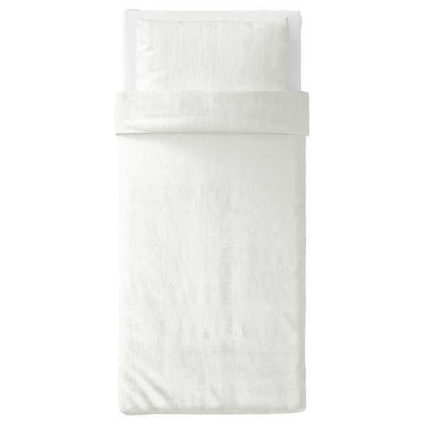 IKEA OFELIA VASS duvet cover and pillowcase(s), Twin White, Ikea Ireland | 8596ZFRJO
