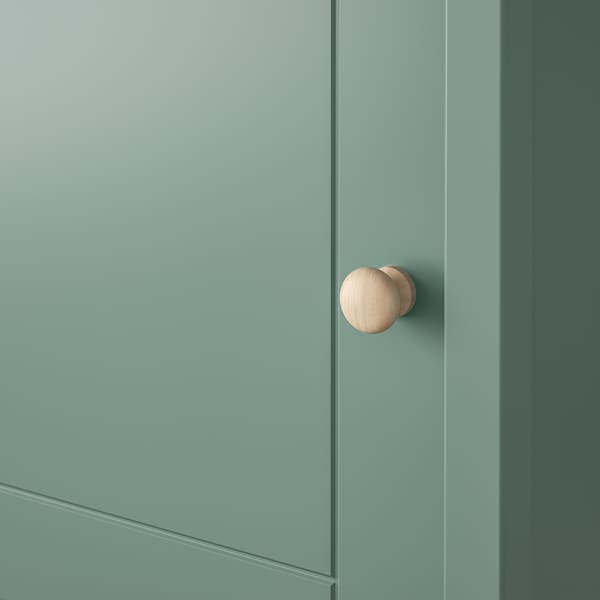 IKEA OLDERDALEN nightstand, 18 1/2x16 7/8 in Gray Green / Pine, Ikea Ireland | 1087QHDYX