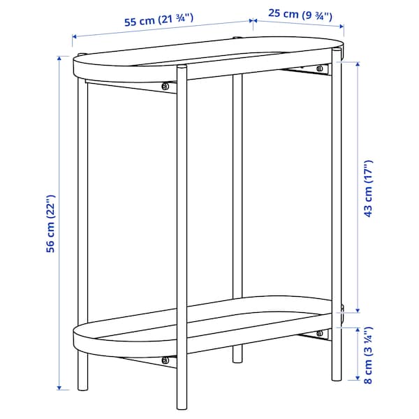 IKEA OLIVBLAD plant stand, indoor/outdoor, 22 in Black, Ikea Ireland | 6492ZRBJY
