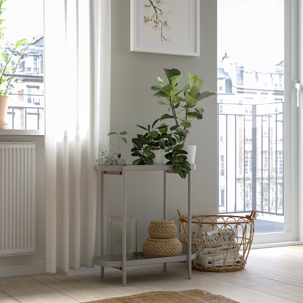IKEA OLIVBLAD plant stand, indoor/outdoor, 22 in Light Gray, Ikea Ireland | 6931YEGRK
