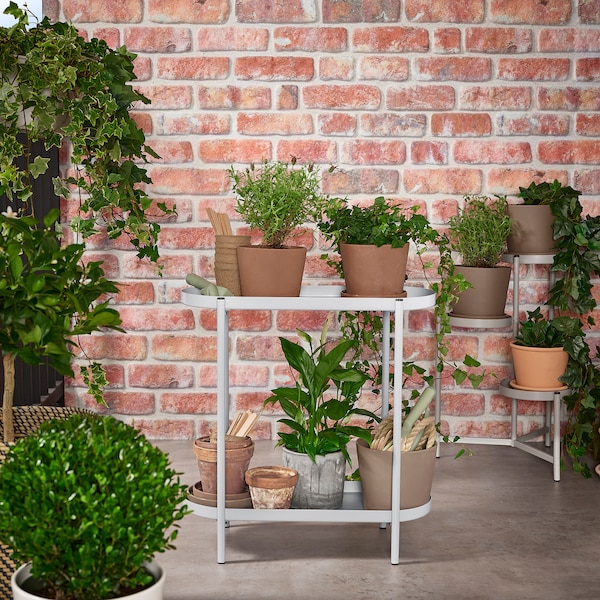 IKEA OLIVBLAD plant stand, indoor/outdoor, 22 in Light Gray, Ikea Ireland | 6931YEGRK