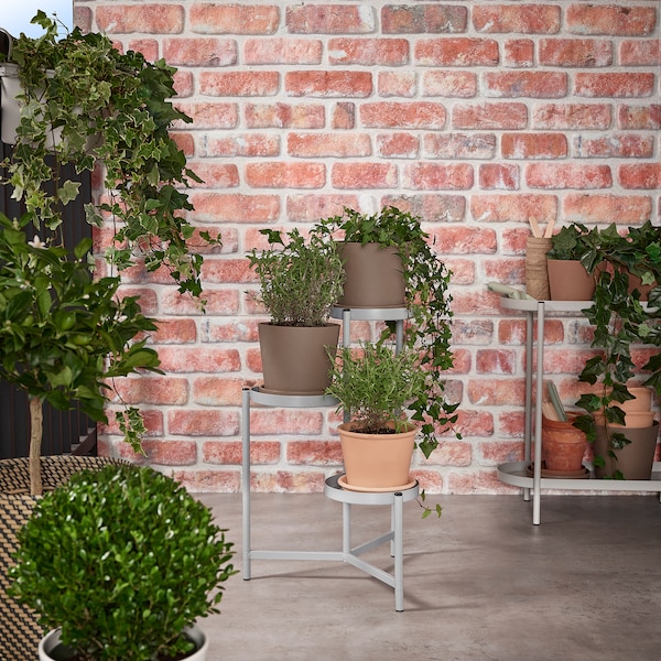 IKEA OLIVBLAD plant stand, indoor/outdoor, 22 ¾ in Light Gray, Ikea Ireland | 8076NGZKJ
