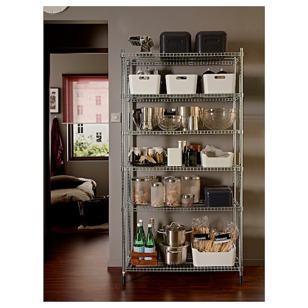 IKEA OMAR 1 section shelving unit, 36 1/4x14 1/8x71 1/4 in, Ikea Ireland | 1476JYNOA