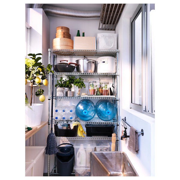 IKEA OMAR 1 section shelving unit, 36 1/4x14 1/8x71 1/4 in, Ikea Ireland | 1476JYNOA