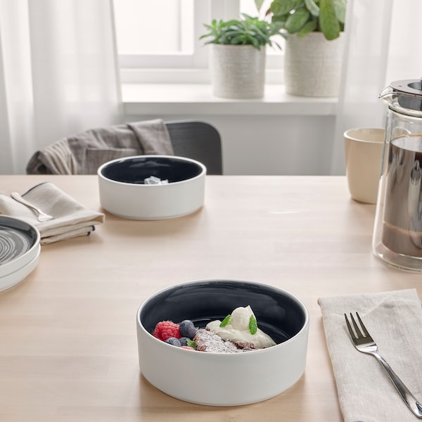 IKEA OMBONAD bowl, dark gray, 6 in, 2 pack, Ikea Ireland | 2934RYIDB