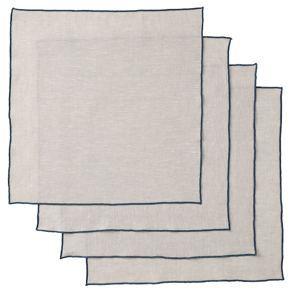 IKEA OMBONAD napkin, natural/beige, 14x14 in, 4 pack, Ikea Ireland | 0852XPNRZ