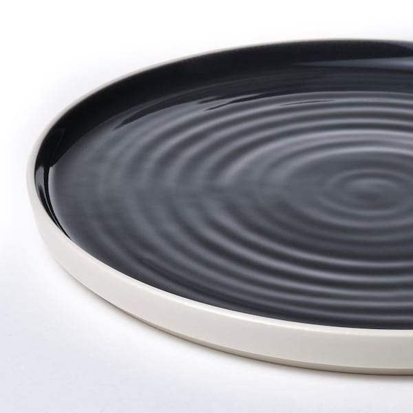 IKEA OMBONAD plate, dark gray, 10 in, 2 pack, Ikea Ireland | 4028MLYBX