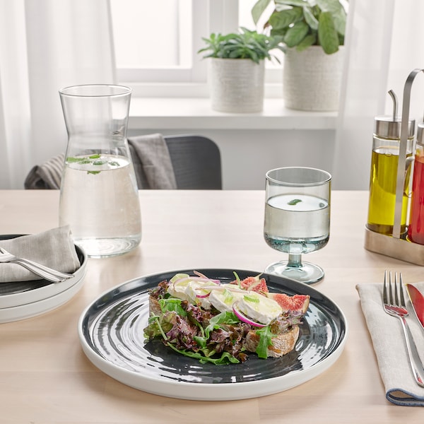 IKEA OMBONAD plate, dark gray, 10 in, 2 pack, Ikea Ireland | 4028MLYBX