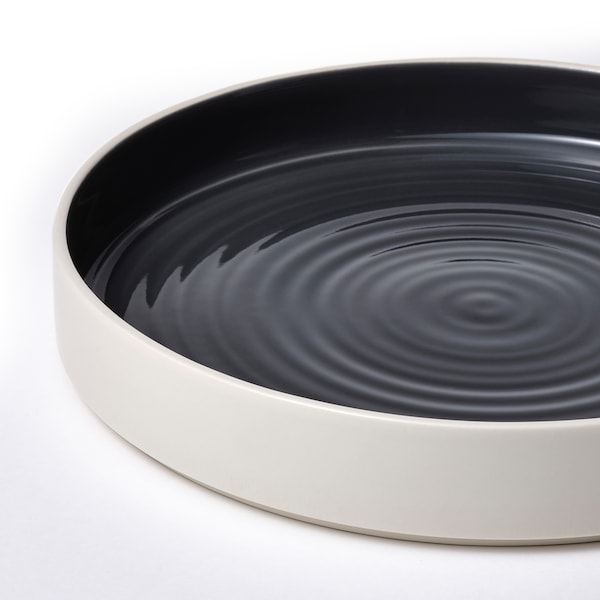 IKEA OMBONAD serving plate, 11 in Dark Gray, Ikea Ireland | 2509ADJKS