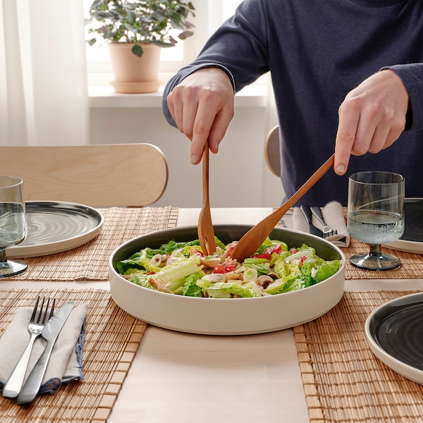 IKEA OMBONAD serving plate, 11 in Dark Gray, Ikea Ireland | 2509ADJKS