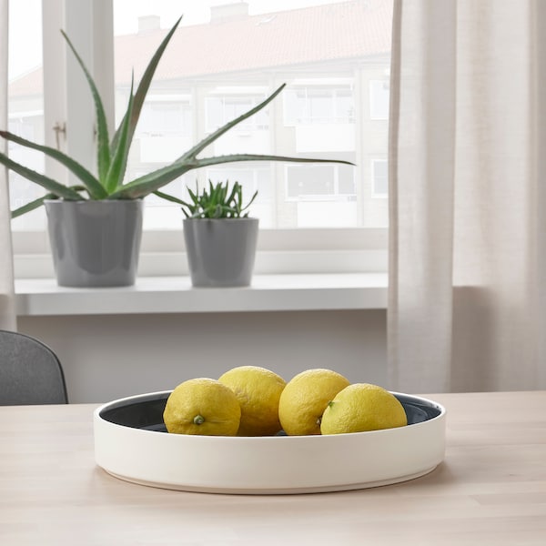 IKEA OMBONAD serving plate, 11 in Dark Gray, Ikea Ireland | 2509ADJKS