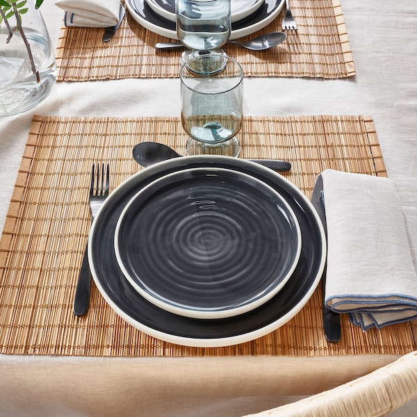 IKEA OMBONAD side plate, dark gray, 8 in, 2 pack, Ikea Ireland | 8624XBANZ