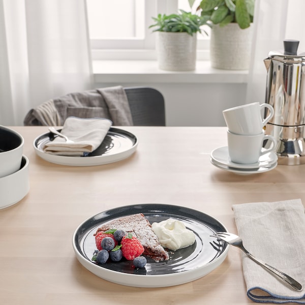 IKEA OMBONAD side plate, dark gray, 8 in, 2 pack, Ikea Ireland | 8624XBANZ