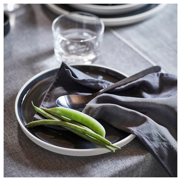 IKEA OMBONAD side plate, dark gray, 8 in, 2 pack, Ikea Ireland | 8624XBANZ