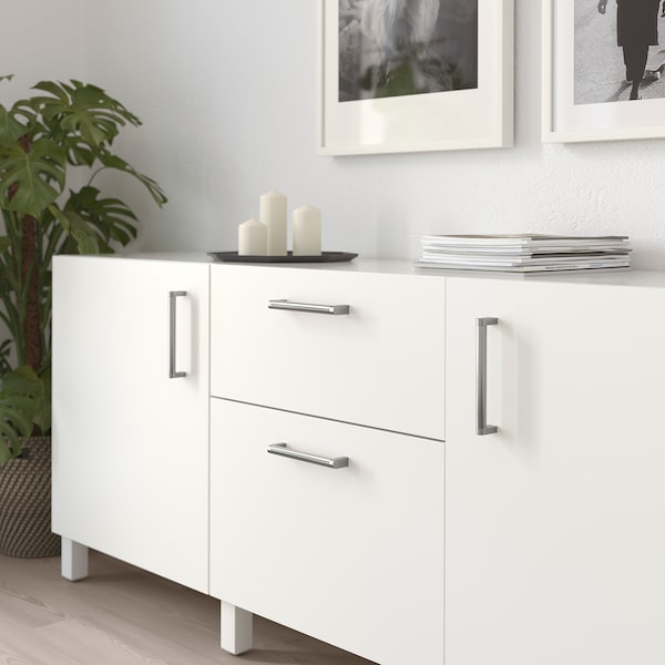 IKEA ORRNÄS handle, stainless steel color, 611/16 in, 2 pack, Ikea Ireland | 8426VNFXC
