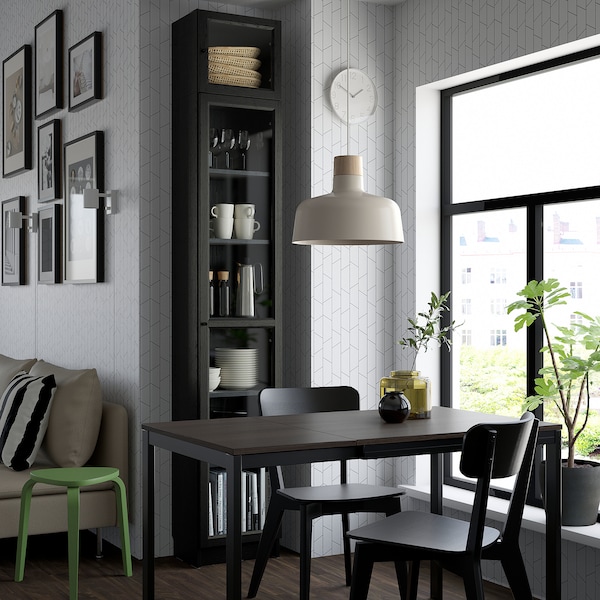 IKEA OXBERG Glass door, 15 3/4x13 3/4 in Black Oak Effect, Ikea Ireland | 3509OVCBH