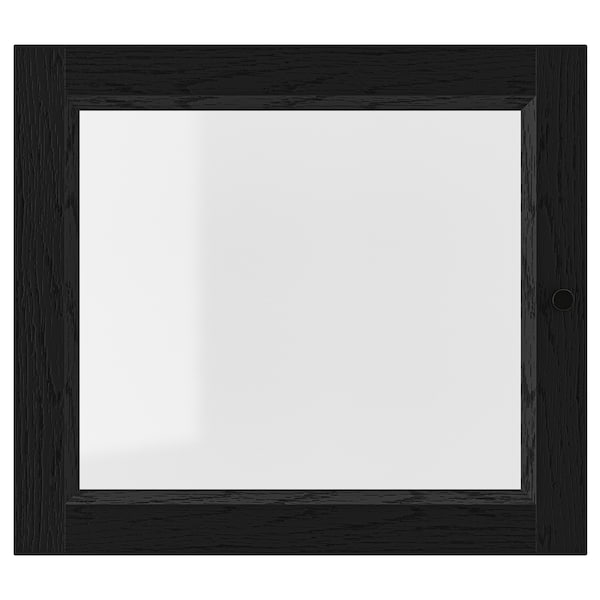 IKEA OXBERG Glass door, 15 3/4x13 3/4 in Black Oak Effect, Ikea Ireland | 3509OVCBH
