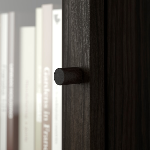 IKEA OXBERG Glass door, 15 3/4x13 3/4 in Dark Brown Oak Effect, Ikea Ireland | 0523MIPVW