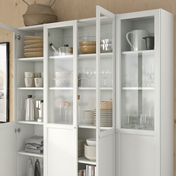 IKEA OXBERG Panel/glass door, 15 3/4x75 5/8 in White, Ikea Ireland | 3508HRCOM