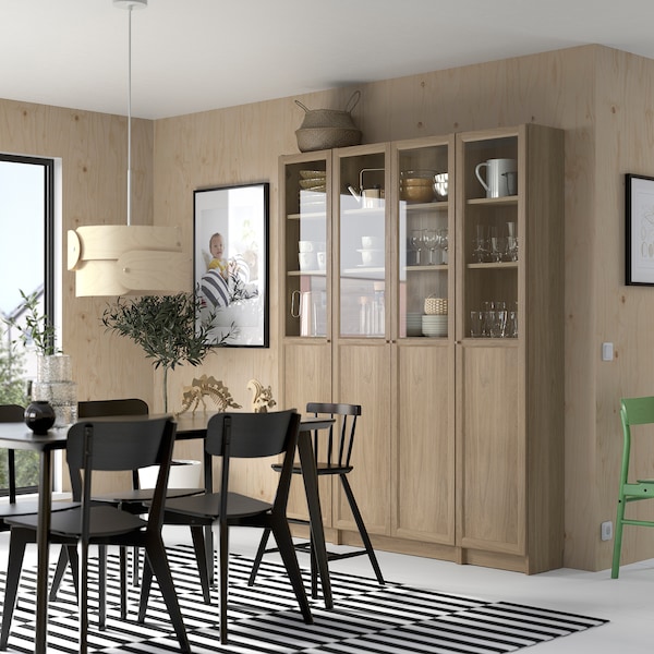 IKEA OXBERG Panel/glass door, 15 3/4x75 5/8 in Oak Effect, Ikea Ireland | 7152JFCGW