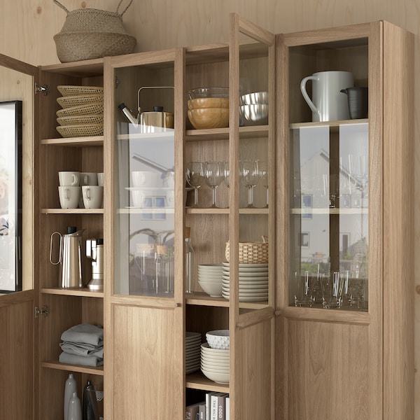 IKEA OXBERG Panel/glass door, 15 3/4x75 5/8 in Oak Effect, Ikea Ireland | 7152JFCGW