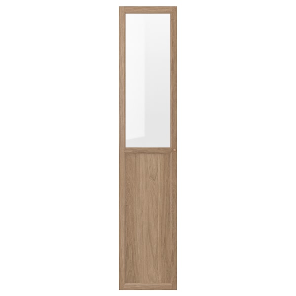 IKEA OXBERG Panel/glass door, 15 3/4x75 5/8 in Oak Effect, Ikea Ireland | 7152JFCGW