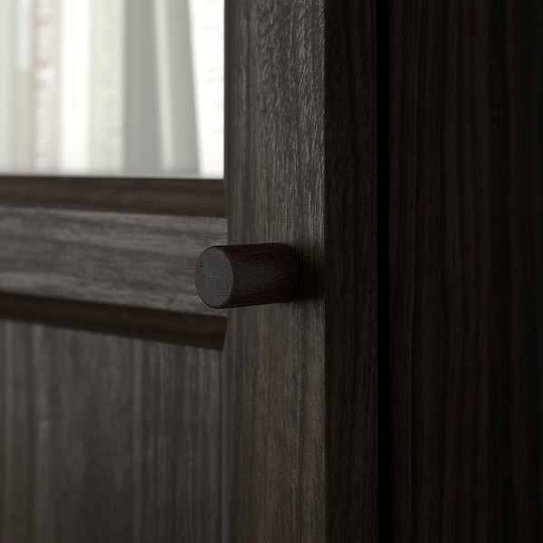 IKEA OXBERG Panel/glass door, 15 3/4x75 5/8 in Dark Brown Oak Effect, Ikea Ireland | 7963IYKTD
