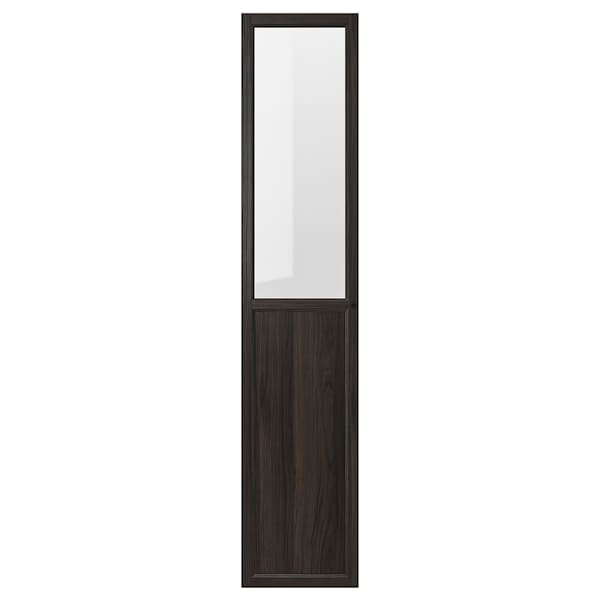 IKEA OXBERG Panel/glass door, 15 3/4x75 5/8 in Dark Brown Oak Effect, Ikea Ireland | 7963IYKTD