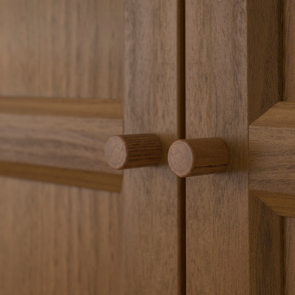 IKEA OXBERG door, 15 3/4x75 5/8 in Brown Walnut Effect, Ikea Ireland | 2871BUFXT