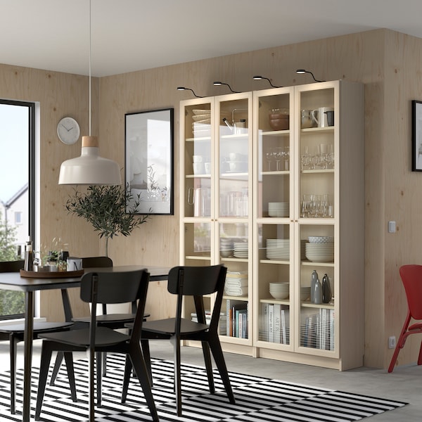 IKEA OXBERG glass door, 15 3/4x75 5/8 in Birch Effect, Ikea Ireland | 3106OYSEL