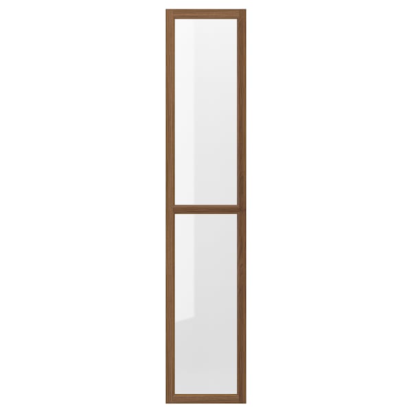 IKEA OXBERG glass door, 15 3/4x75 5/8 in Brown Walnut Effect, Ikea Ireland | 5620PAVLY