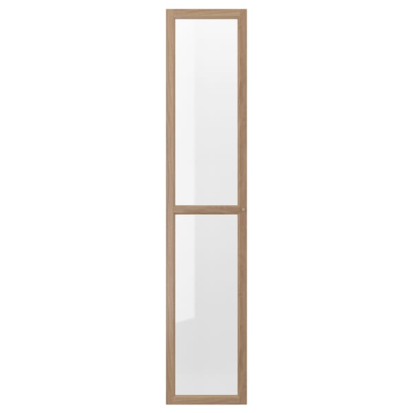 IKEA OXBERG glass door, 15 3/4x75 5/8 in Oak Effect, Ikea Ireland | 0946FCEXG