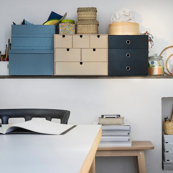 IKEA PALLRA mini chest with 3 drawers, black, 13x10 ¼ in, Ikea Ireland | 5198PVTDG
