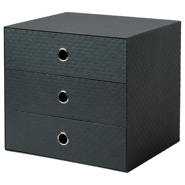 IKEA PALLRA mini chest with 3 drawers, black, 13x10 ¼ in, Ikea Ireland | 5198PVTDG