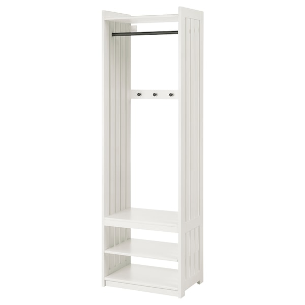 IKEA PANGET coat rack with shoe storage unit, 23 3/8x16x75 in White, Ikea Ireland | 1932SAUCF