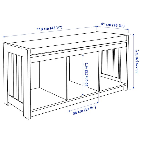 IKEA PANGET storage bench White, Ikea Ireland | 2863CAJSI