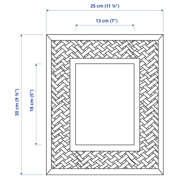 IKEA PARKSYREN frame, natural, 5x7 in, Ikea Ireland | 4680FUODR