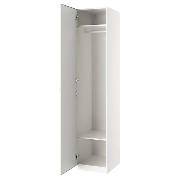 IKEA PAX / ÅHEIM wardrobe combination, 19 5/8x23 5/8x93 1/8 in White / Mirror Glass, Ikea Ireland | 0391YVGKN