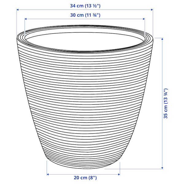 IKEA PEKANNÖT plant pot, rattan, 9 ½ in, Ikea Ireland | 5438THUDF