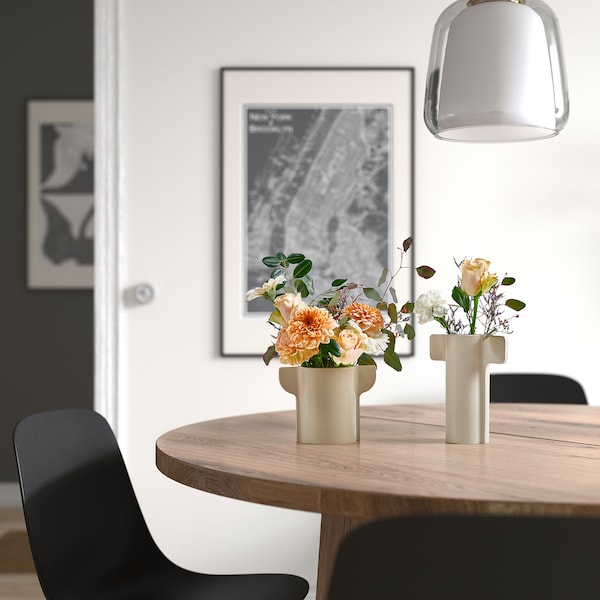 IKEA PELARRÖNN vase, set of 2, light beige/gray-beige, Ikea Ireland | 0291PHDWC