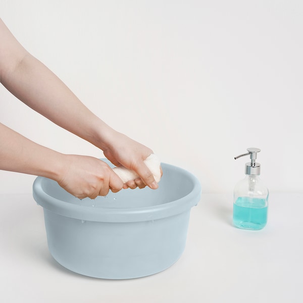 IKEA PEPPRIG 3-piece bucket set with lid, gray/blue, Ikea Ireland | 5943SIZUN